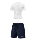 Polar Navy (White tee + Navy shorts)