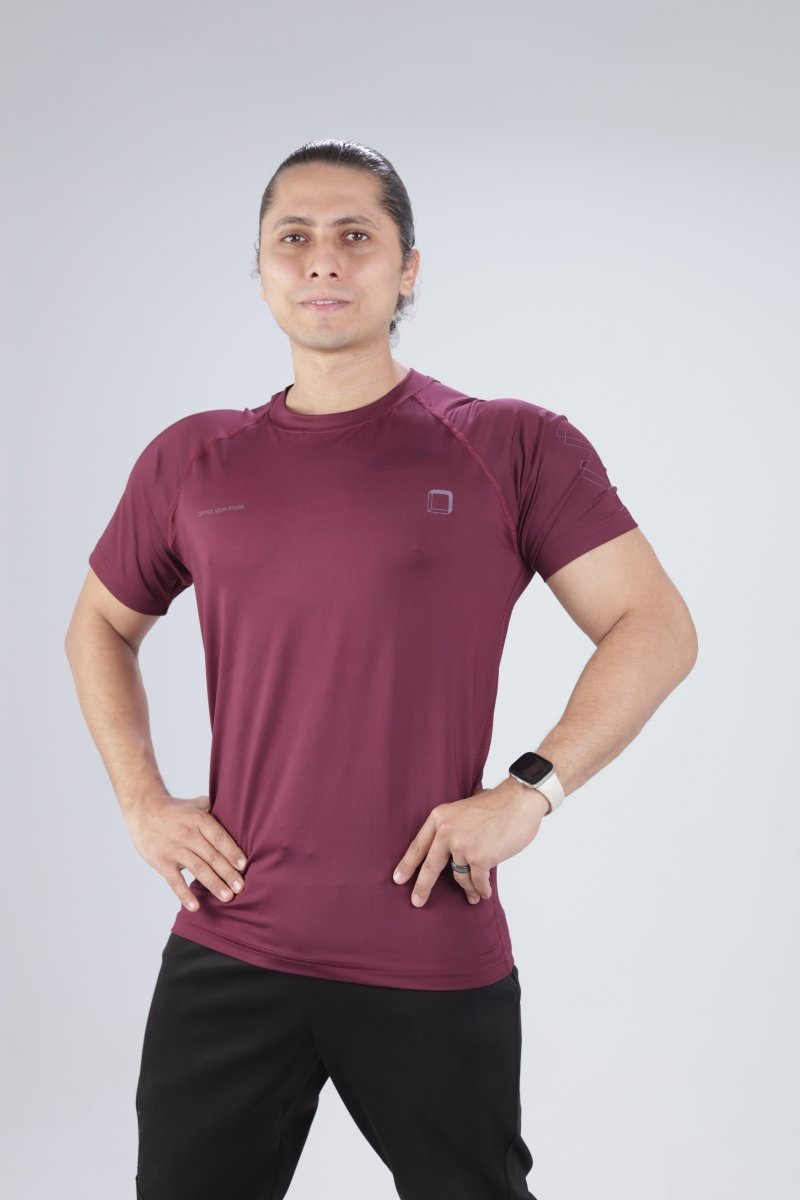 Red Domin Shadow Tee - Slim Fit