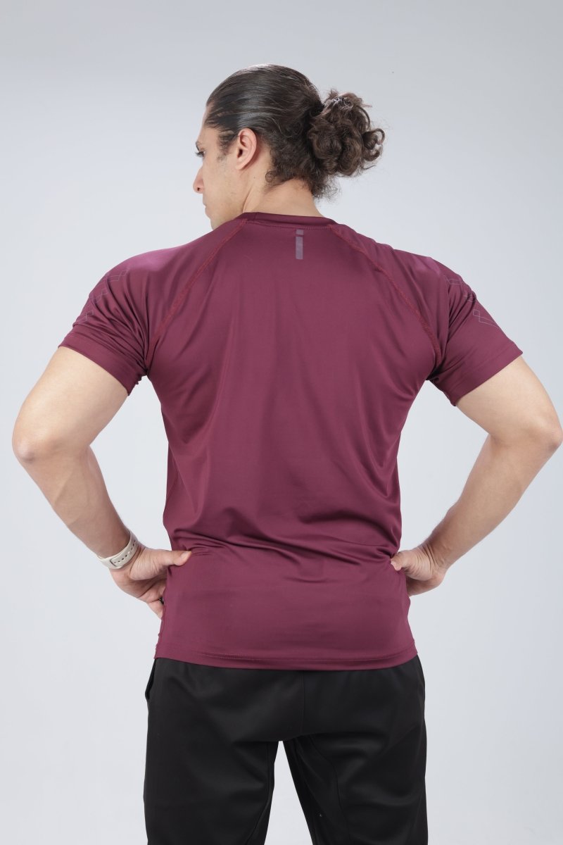 Red Domin Shadow Tee - Slim Fit