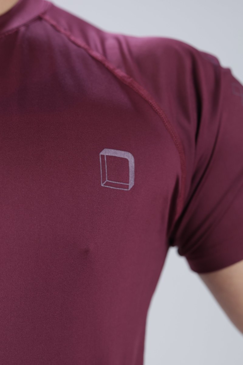 Red Domin Shadow Tee - Slim Fit