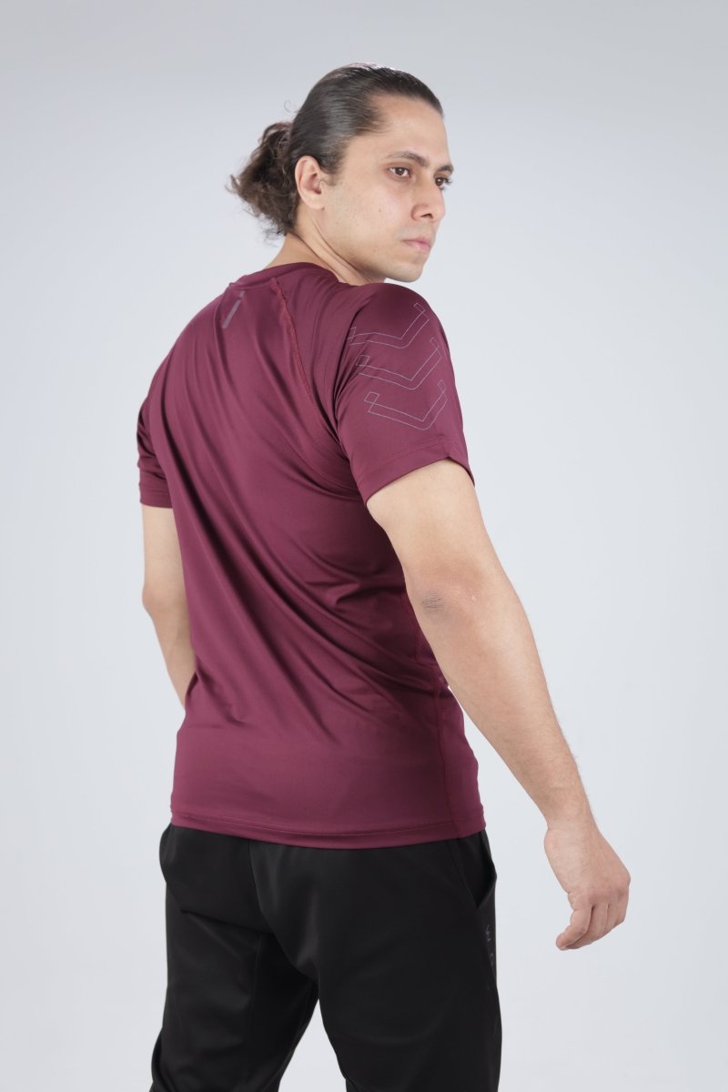 Red Domin Shadow Tee - Slim Fit