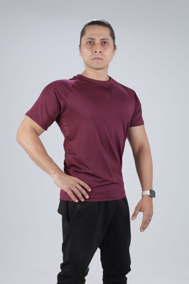 Red Domin Force Tee - Slim Fit