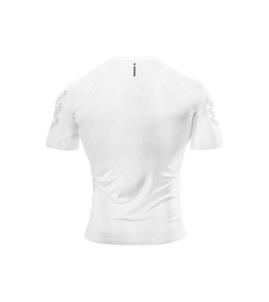 White Domin Shadow Tee - Slim Fit
